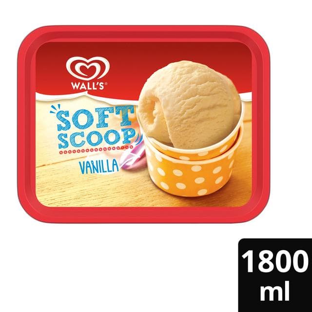Wall's 1.8L Soft Scoop Vanilla Ice Cream Tub - gallery image 4