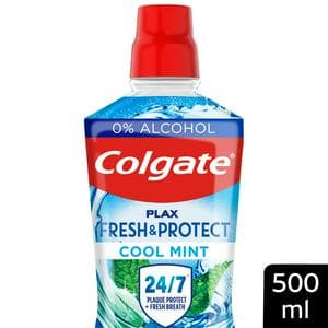 Colgate Plax Cool Mint Mouthwash Alcohol Free 500ml