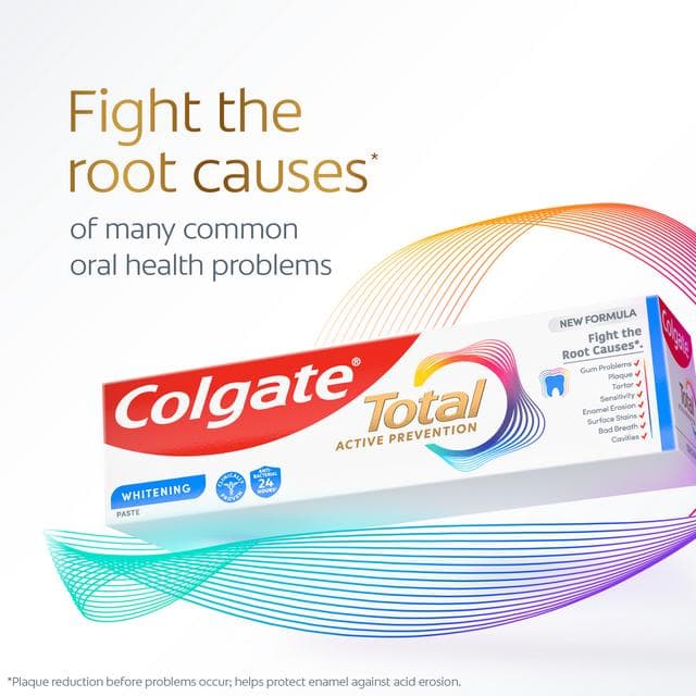Colgate Total Active Prevention Teeth Whitening Toothpaste 75ml - gallery image 2