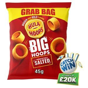 Big Hoops Salted Grab Bag Crisps 45g