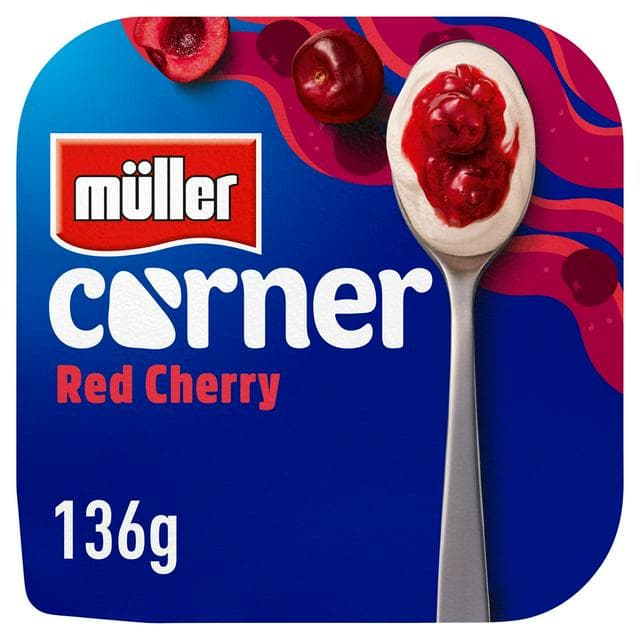 Müller Corner Red Cherry Yogurt 136g - gallery image 1