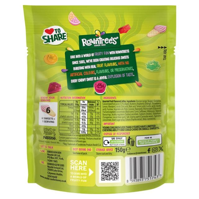 Rowntree's Randoms Sweets Sharing Bag 150g - gallery image 3