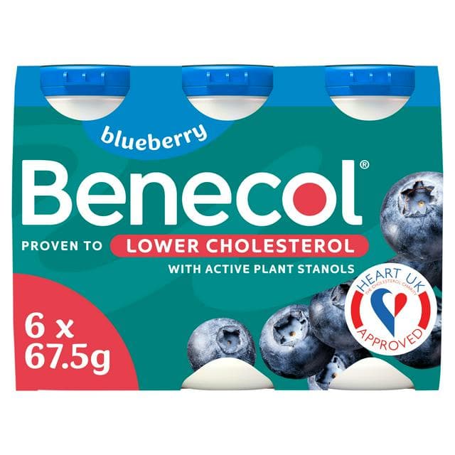 Benecol Yogurt Drink Blueberry 6x67.5g - gallery image 1