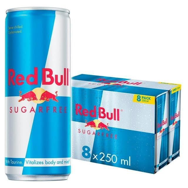 Red Bull Energy Drink Sugar Free 250ml x8 - gallery image 1