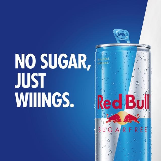 Red Bull Energy Drink Sugar Free 250ml x8 - gallery image 2