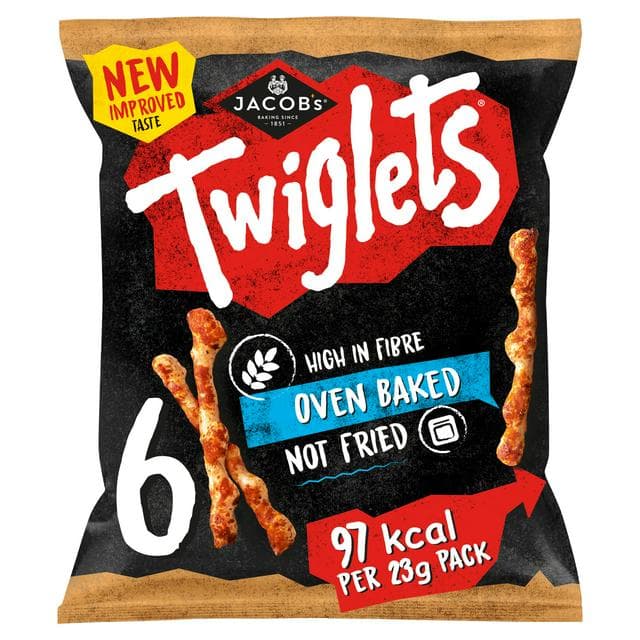 Jacob's Twiglets Original Baked Snacks Multipack 6x23g - gallery image 1