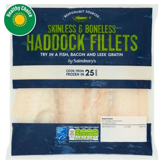 Sainsbury's Haddock Fillet Portion 360g - gallery image 1