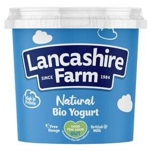 Lancashire Farm Natural Whole Milk Bio Yogurt 1kg