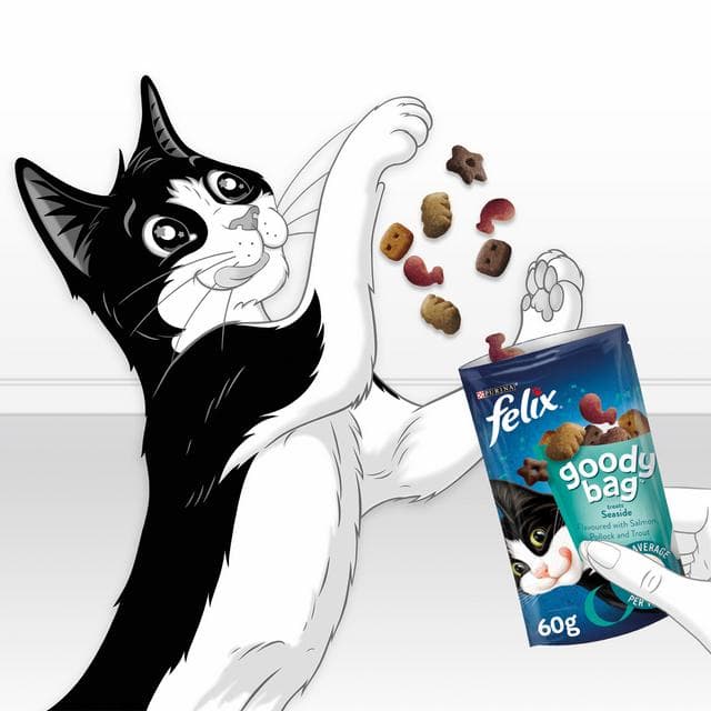 Felix Goody Bag Cat Treats Seaside Mix 60g - gallery image 4