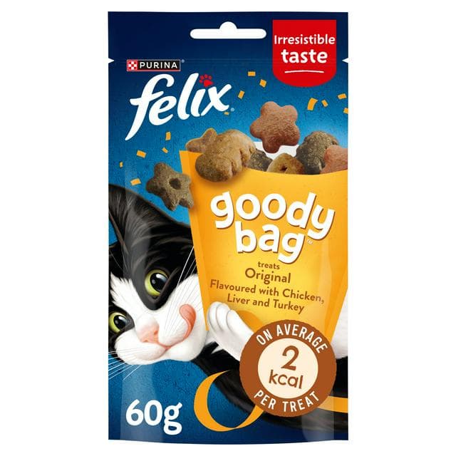 Felix Goody Bag Cat Treats Original Mix 60g - gallery image 1