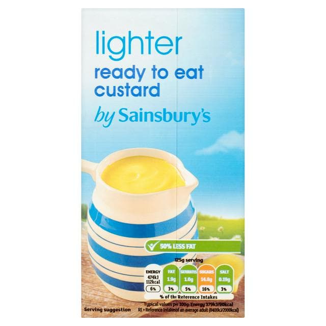 Sainsbury's Ready To Eat Lighter Custard 500g - gallery image 1