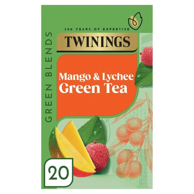 Twinings Mango & Lychee Green Tea, 20 Tea Bags - gallery image 1