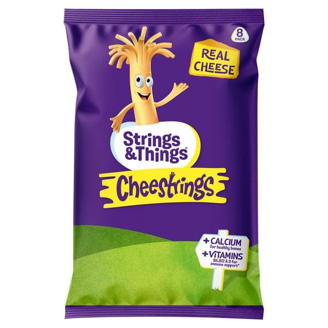 Strings & Things Cheestrings Cheese Snack x8 160g - gallery image 1