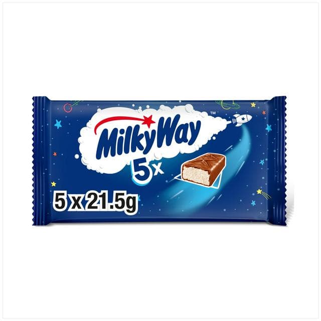 Milky Way 5 x 21.5g Multipack Chocolate Bars - gallery image 1