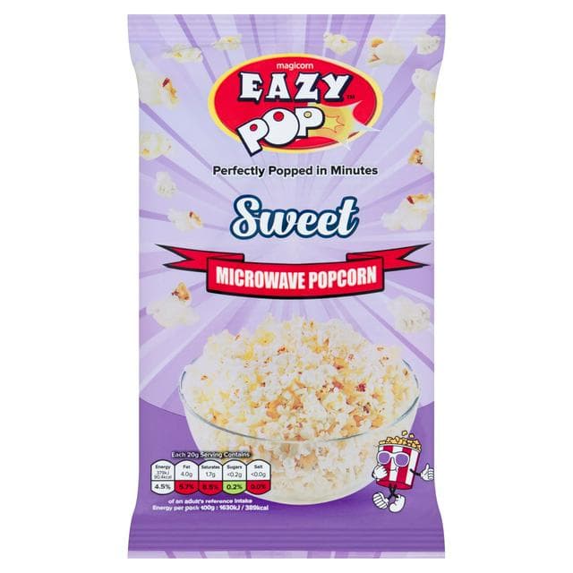 Eazypop Microwave Popcorn Sweet 100g - gallery image 1