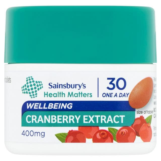 Sainsbury's Cranberry Supplement x30 400mg - gallery image 1