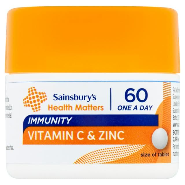 Sainsbury's Vitamin C & Zinc x60 - gallery image 1