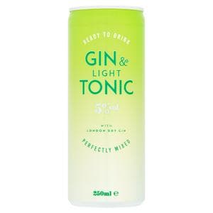 Sainsbury's Gin & Diet Tonic 250ml