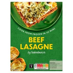 Sainsbury's Beef Lasagne Ready Meal For 1 400g