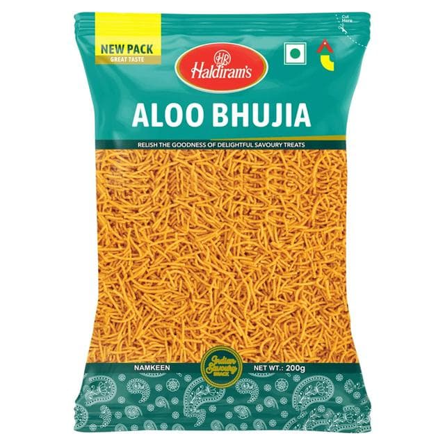 Haldiram's 200g Aloo Bhujia Spicy Potato Noodles Namkeen - gallery image 1