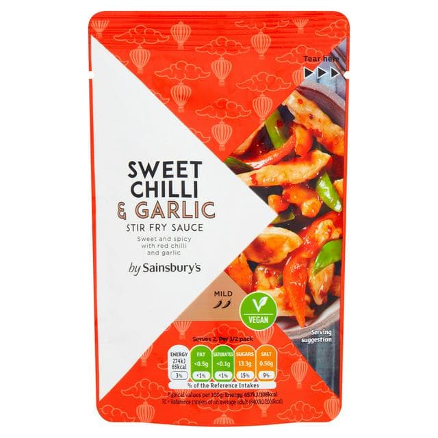 Sainsbury's Sweet Chilli & Garlic Stir Fry Sauce 120g - gallery image 1