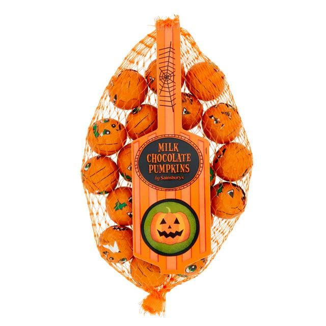 Sainsbury's Milk Chocolate Pumpkins 104g - gallery image 1