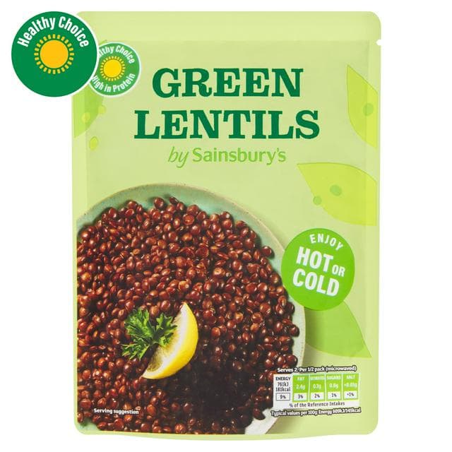 Sainsbury's Green Lentils 250g - gallery image 1
