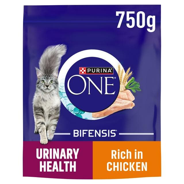 Purina One Urinary Health Chicken Dry Cat Food 750g - gallery image 1