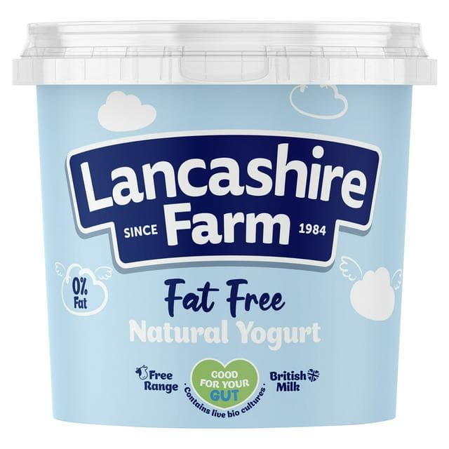 Lancashire Farm Virtually Fat Free Natural Yogurt 1kg - gallery image 1