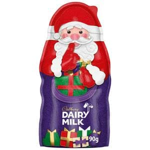 Cadbury Dairy Milk 90g Chocolate Hollow Santa