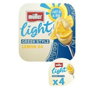 Müller Light Greek Style Luscious Lemon Yogurt 4x115g