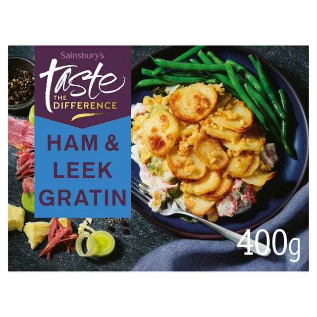 Sainsbury's Ham & Leek Gratin in Rich Cheese Sauce, Taste the Difference 400g (Serves 1) - gallery image 1
