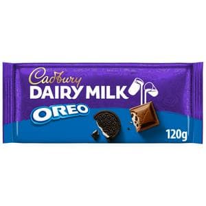 Cadbury Dairy Milk Oreo Cookies Chocolate Bar 120g