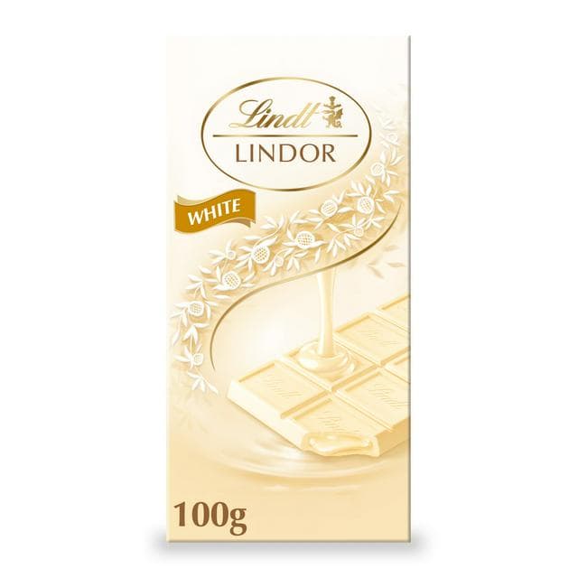 Lindt Lindor White Chocolate Bar 100g - gallery image 1