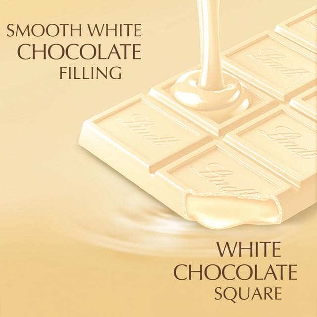 Lindt Lindor White Chocolate Bar 100g - gallery image 2