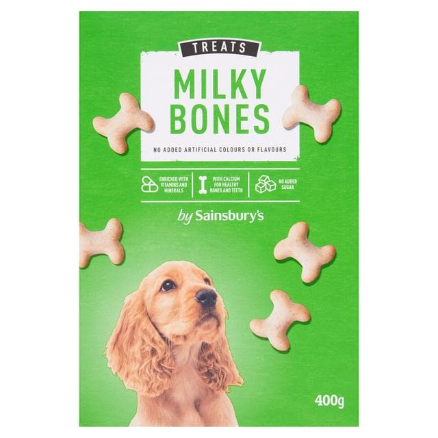 Sainsbury's Treats Milky Bones 400g - gallery image 1