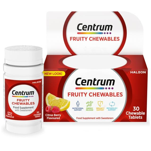 Centrum Fruity Vitamins Chewables Tablets for Adults x30 - gallery image 1