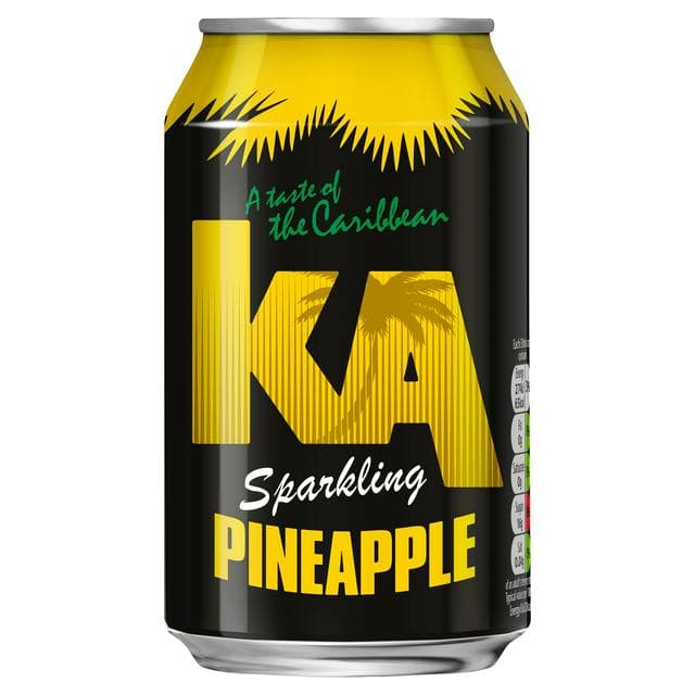 KA Sparkling Pineapple Juice Soft Drink 330ml - gallery image 1