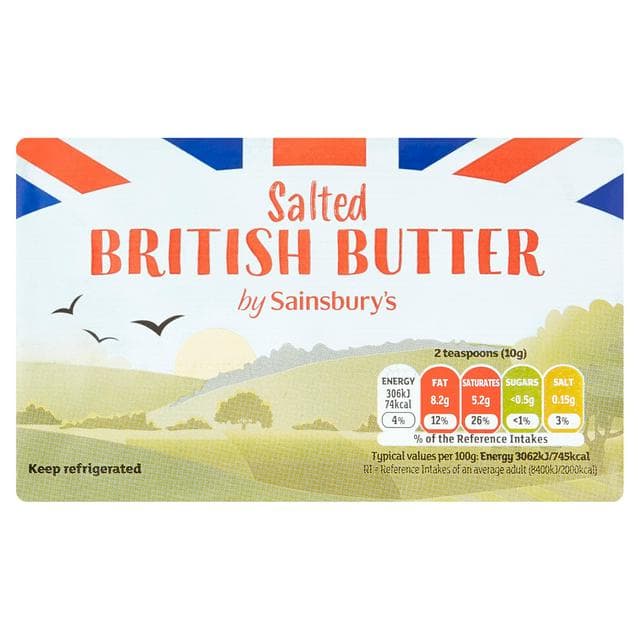 Sainsbury's British Butter, Salted 500g - gallery image 1