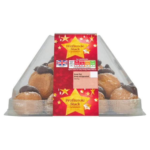 Sainsbury's Profiterole Stack 570g - gallery image 1