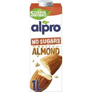 Alpro 1L Almond No Sugar Long Life Dairy Free Drink