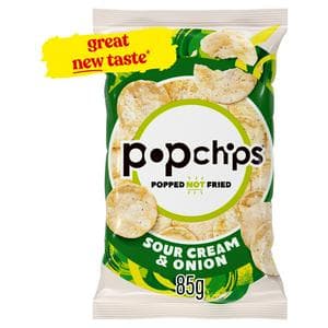 Popchips Sour Cream & Onion Sharing Crisps 85g