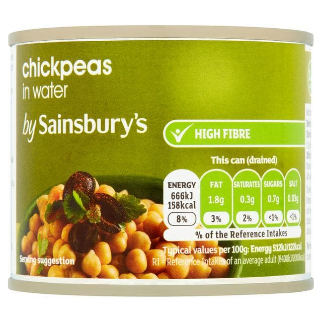 Sainsbury's Chickpeas 215g (130g*) - gallery image 1