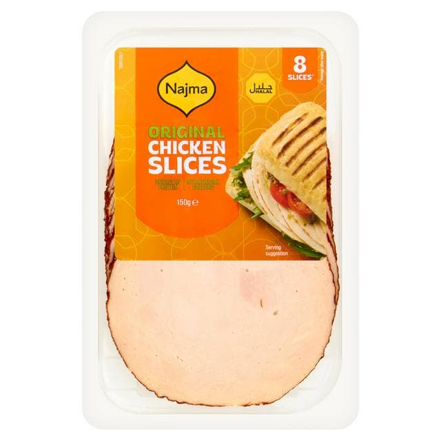 Najma Halal Sliced Chicken Breast 150g - gallery image 1