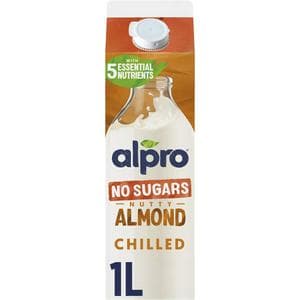 Alpro 1L Almond No Sugar Chilled Dairy Free Drink