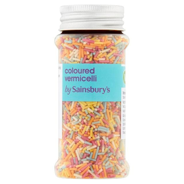 Sainsbury's Cake Decorations, Coloured Vermicelli 70g - gallery image 1