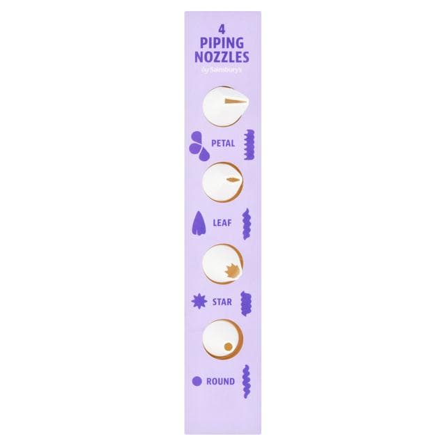 Sainsbury's Cake Piping Nozzle Set 7g - gallery image 1