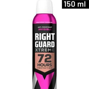 Right Guard Xtreme Women 72h Anti Perspirant Deodorant Invisible 150ml