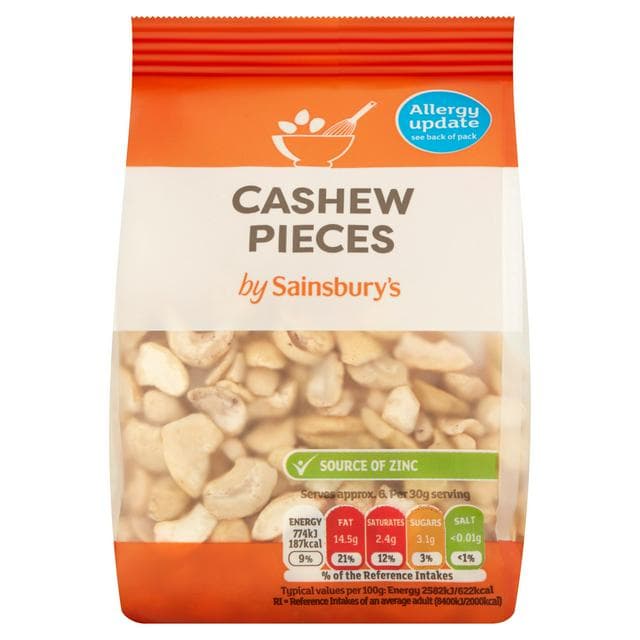 Sainsbury's Cashew Pieces 200g - gallery image 1