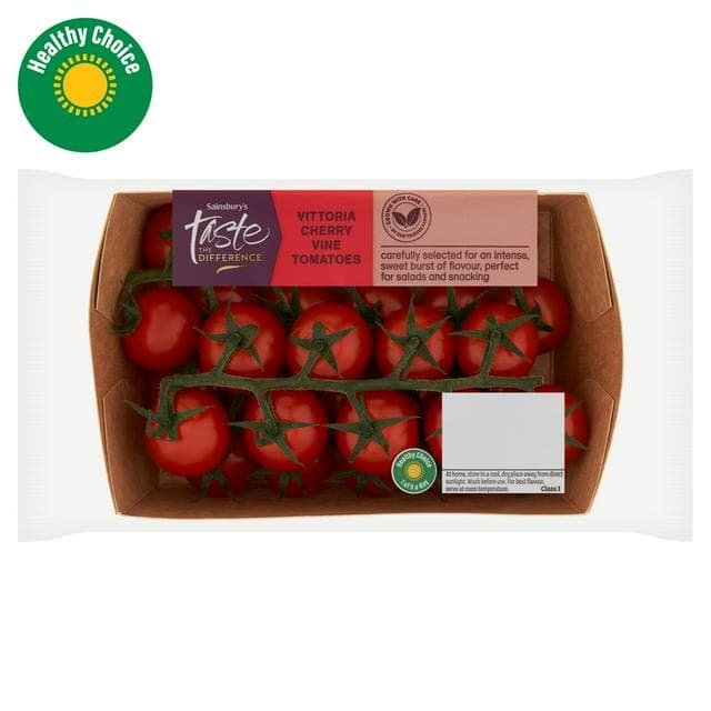 Sainsbury's Vittoria Cherry Vine Tomatoes, Taste the Difference 400g - gallery image 1